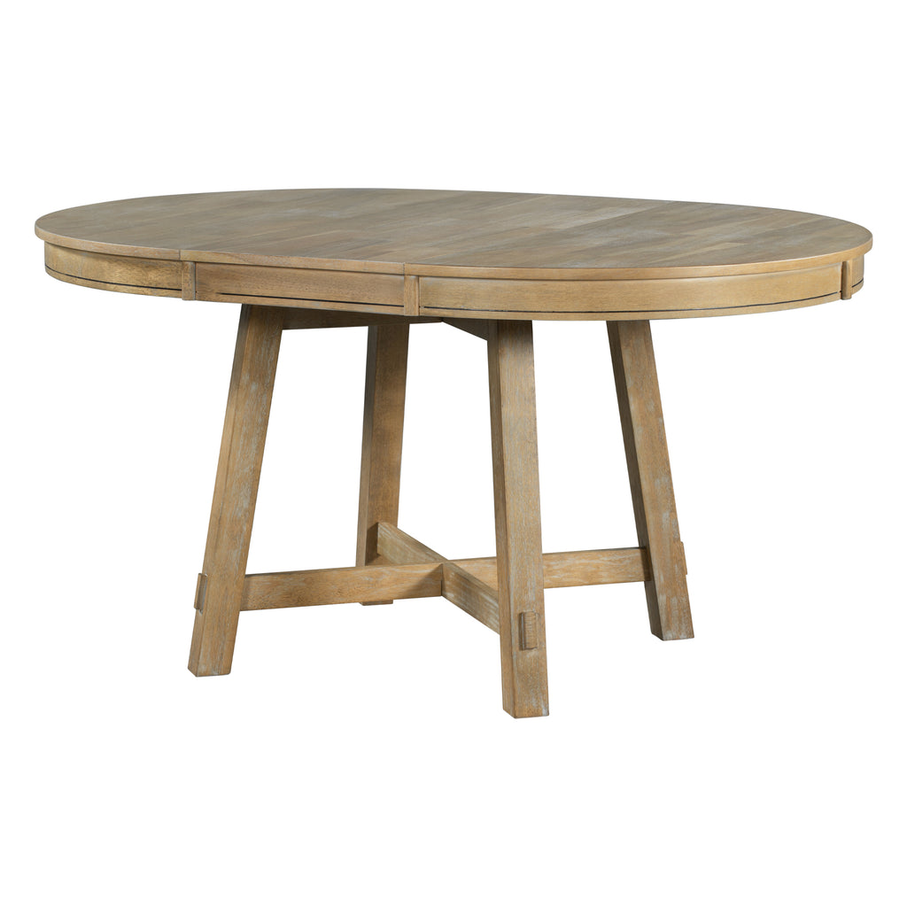 Laurel Farmhouse 5-Piece Dining Set - Natural Wood Wash