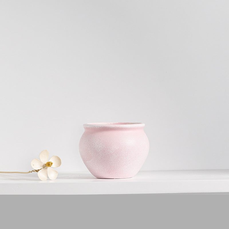 Pebble Soft-Tone Ceramic Succulent Pot