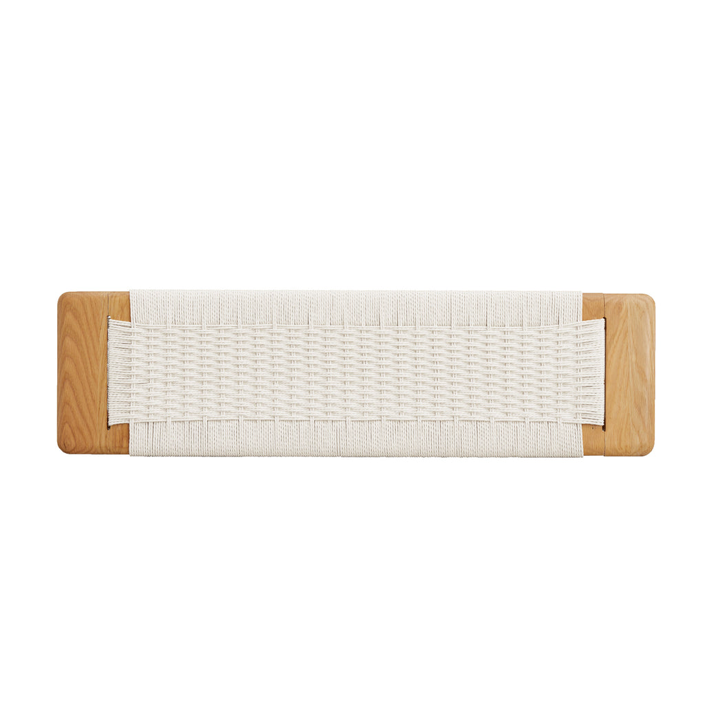 Søren Woven Cane & Solid Oak Entryway Bench