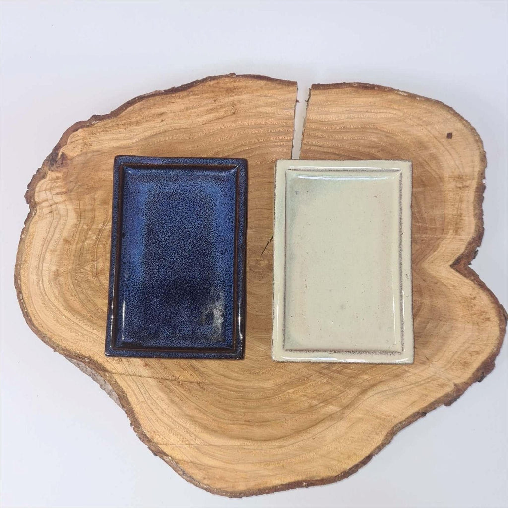 Aura Glazed Rectangular Bonsai Tray