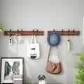 Adjustable Sliding Wooden Coat Rack