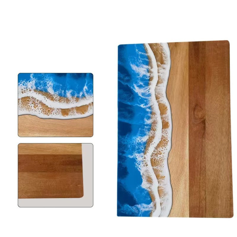 Ocean Cutting & Serving Board | Wood & Resin