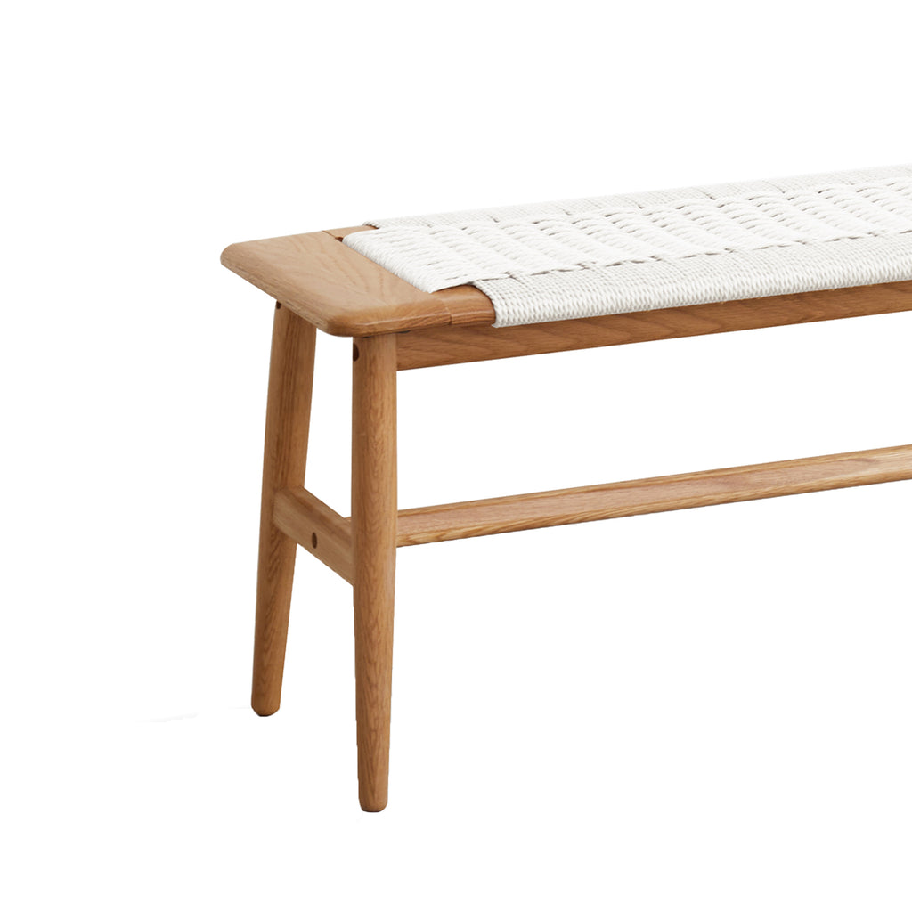Søren Woven Cane & Solid Oak Entryway Bench