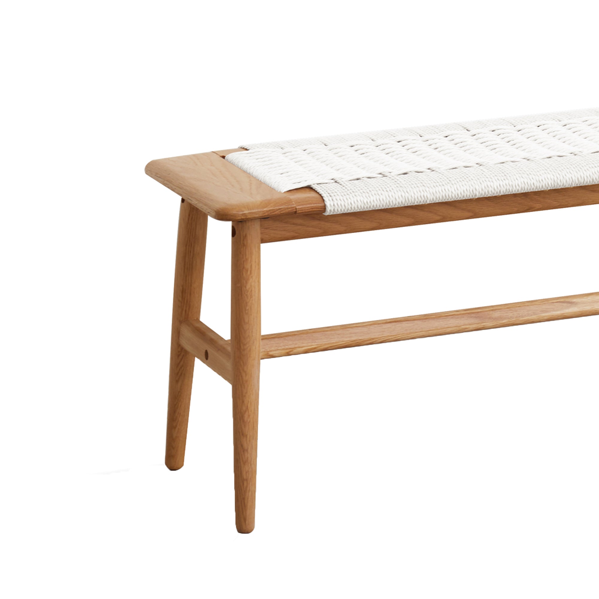 Søren Woven Cane & Solid Oak Entryway Bench
