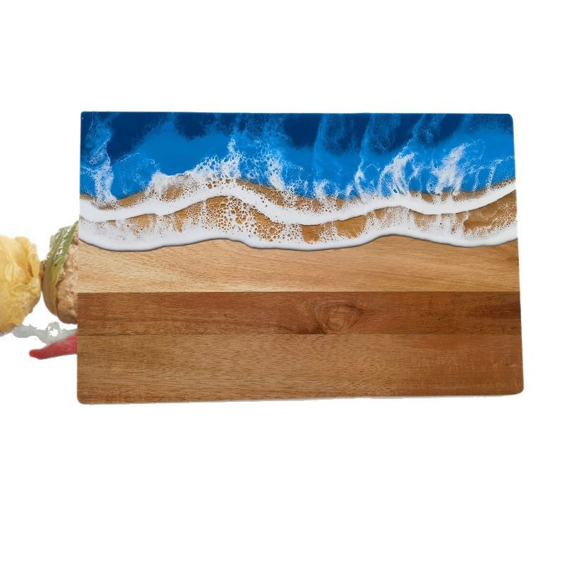 Ocean Cutting & Serving Board | Wood & Resin