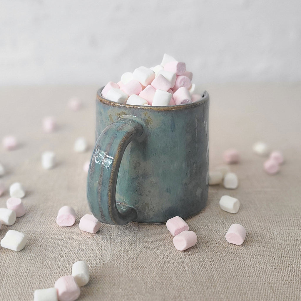 Seafoam Blue Stoneware Mug
