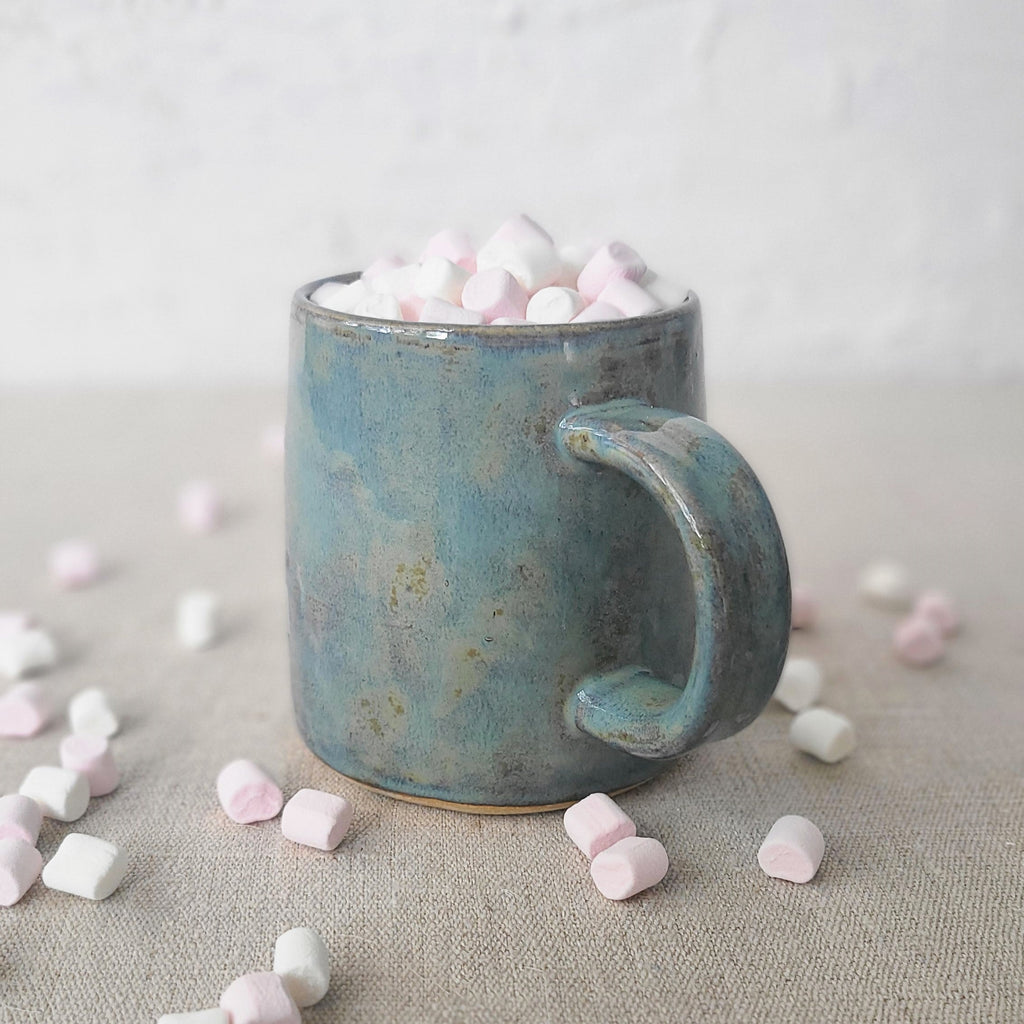 Seafoam Blue Stoneware Pint Mug