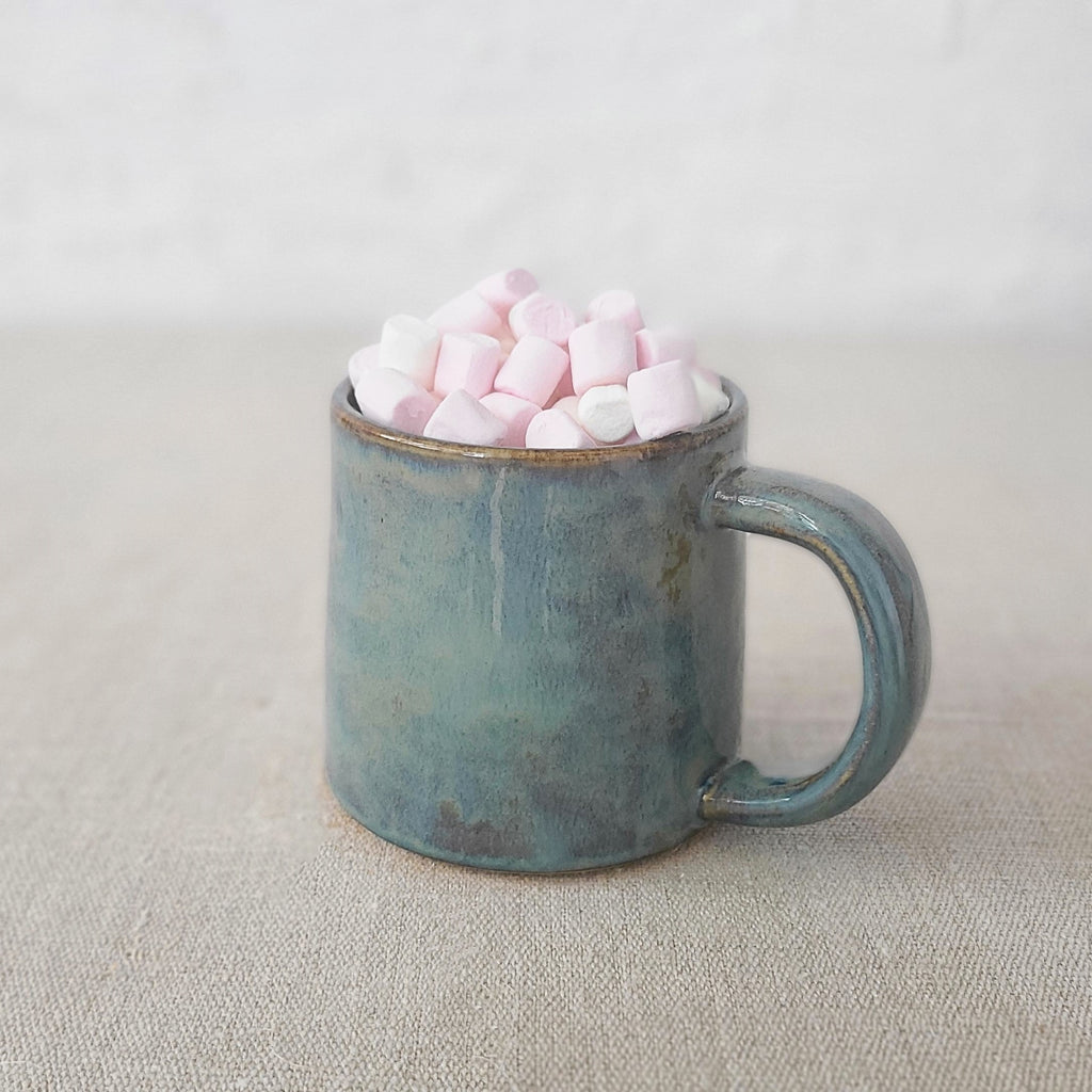 Seafoam Blue Stoneware Mug