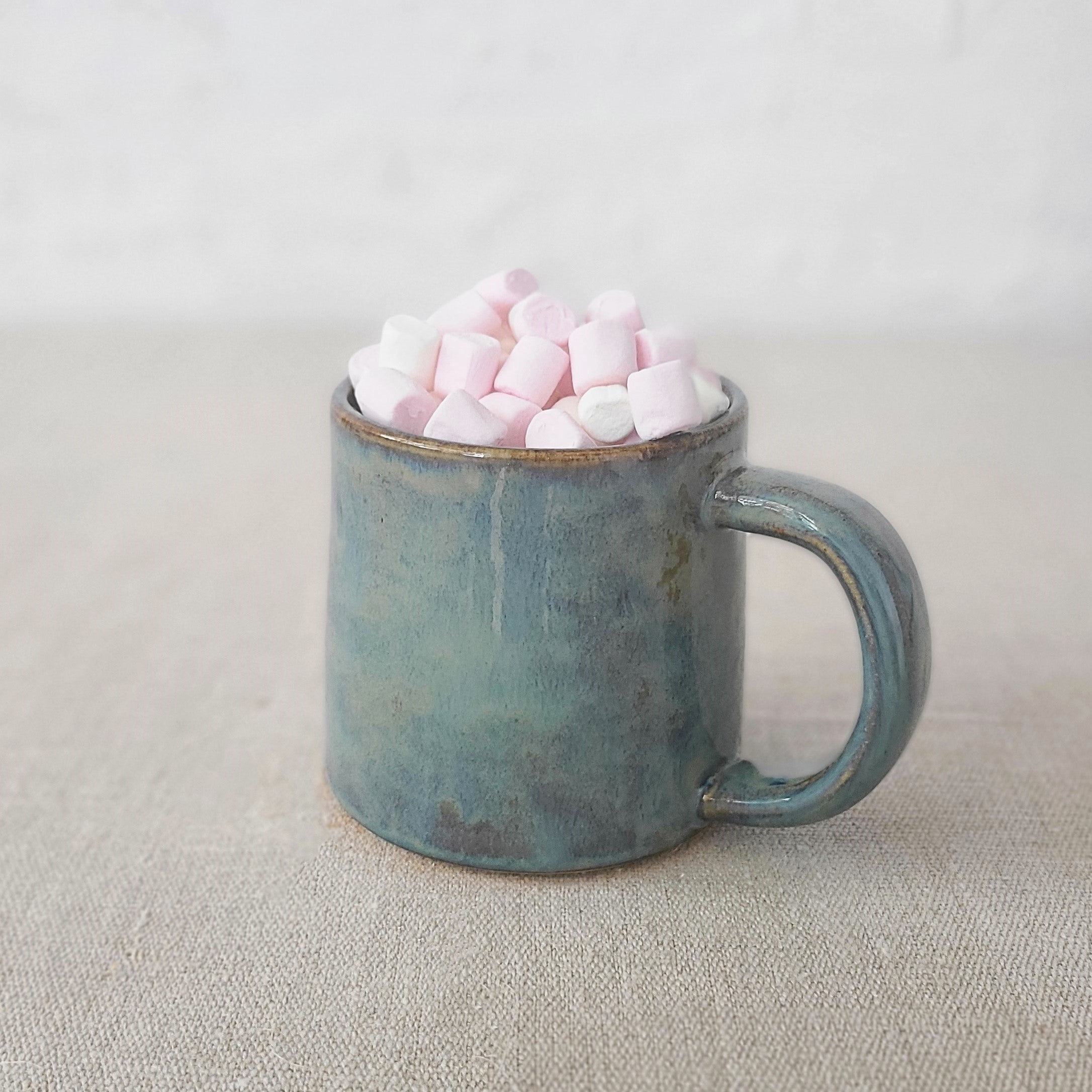 Seafoam Blue Stoneware Mug