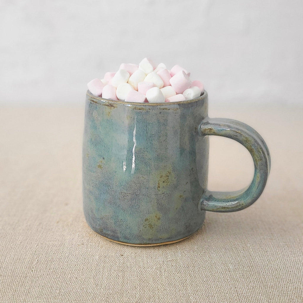 Seafoam Blue Stoneware Pint Mug