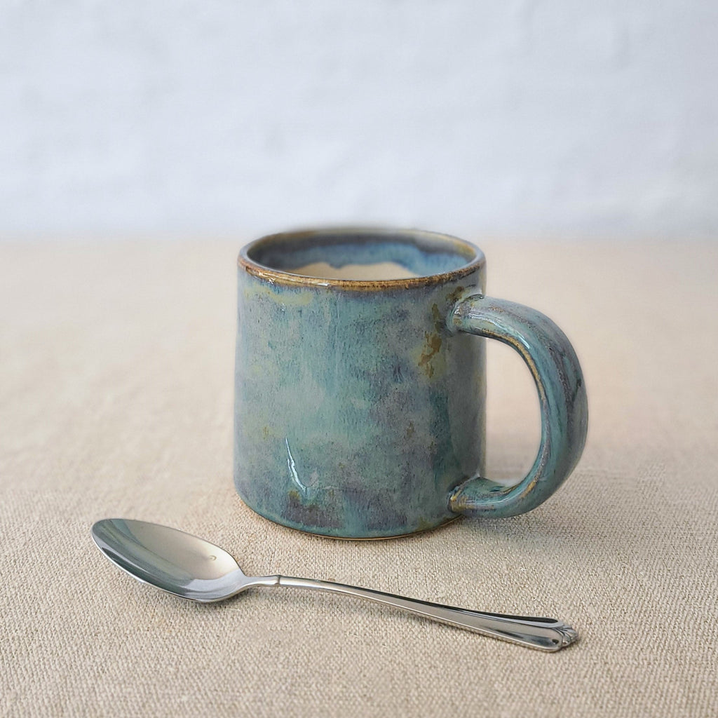 Seafoam Blue Stoneware Mug
