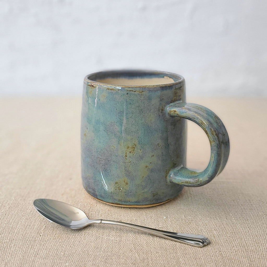 Seafoam Blue Stoneware Pint Mug