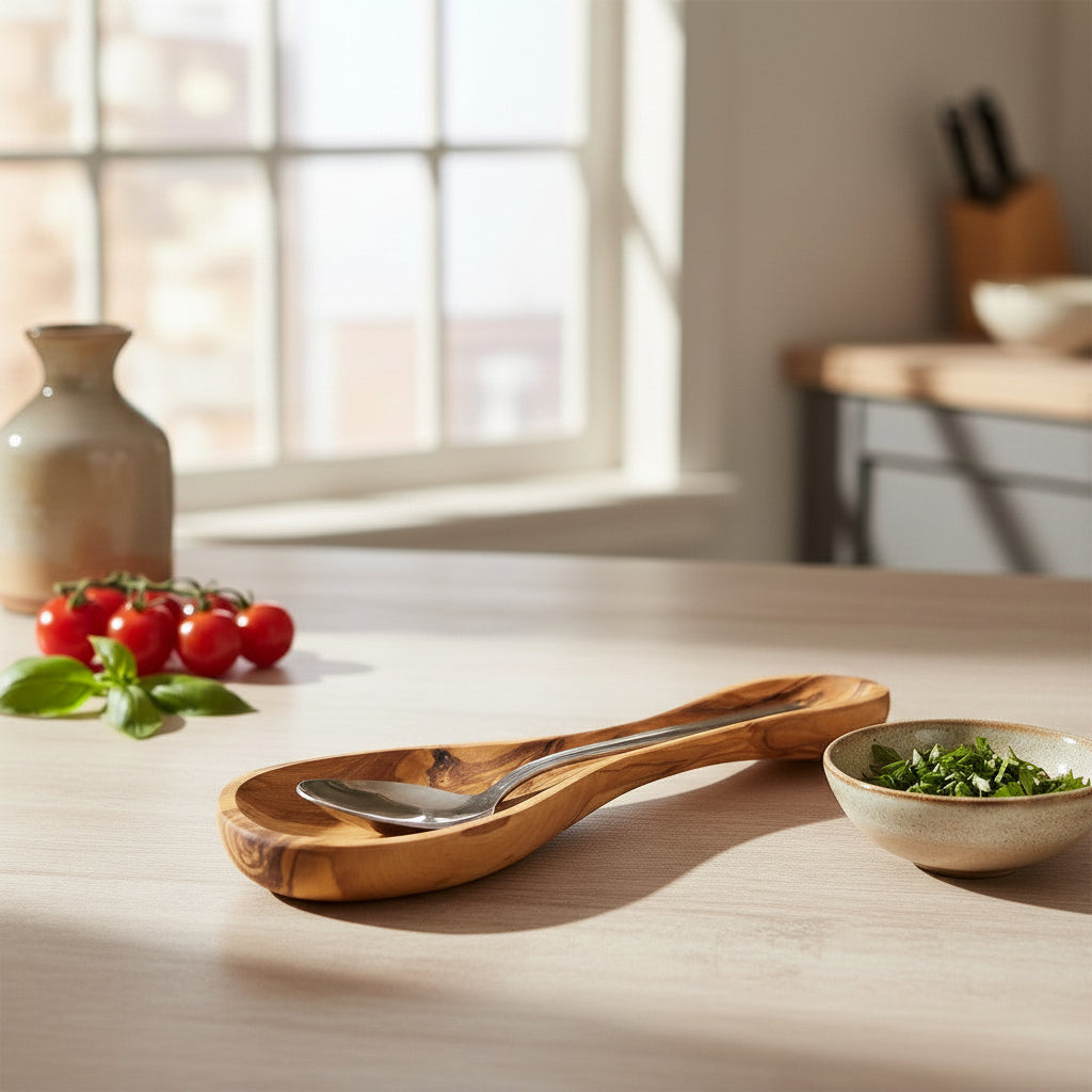 Handcrafted Olive Grove Spoon Rest
