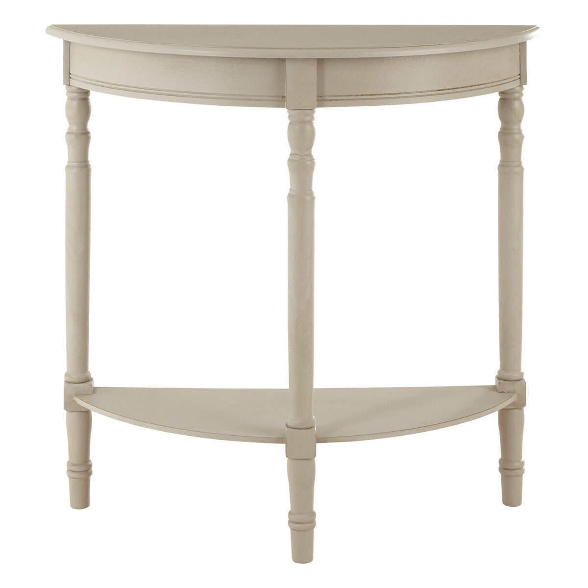 Orsina "Heritage" Grey Putty Half Moon Console Table