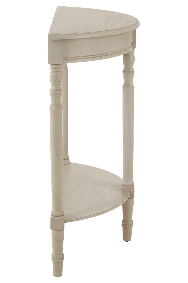 Orsina "Heritage" Grey Putty Half Moon Console Table