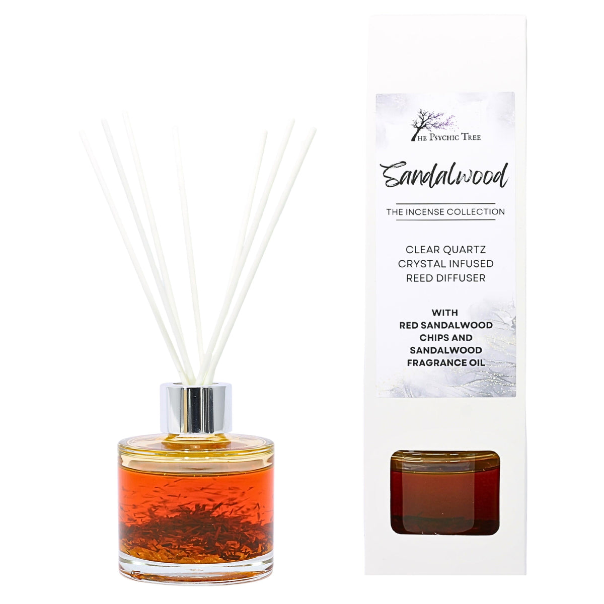 Sandalwood Crystal-Infused Reed Diffuser