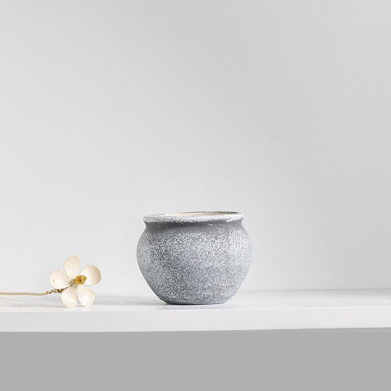 Pebble Soft-Tone Ceramic Succulent Pot