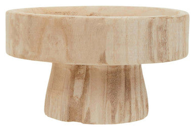 Arlo Wooden Pedestal Bowl