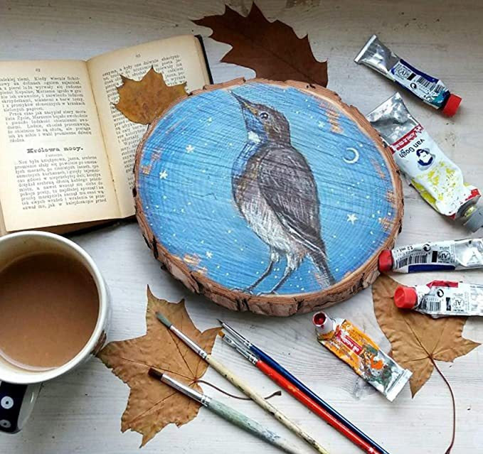 Round Wood Piece Handmade
