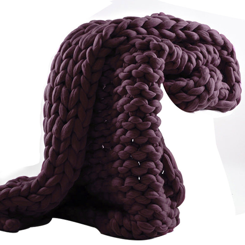 Nordic Chunky Knit Blanket Handmade