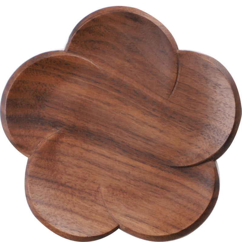 Walnut Blossom Solid Wood Coaster Set