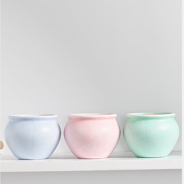Pebble Soft-Tone Ceramic Succulent Pot