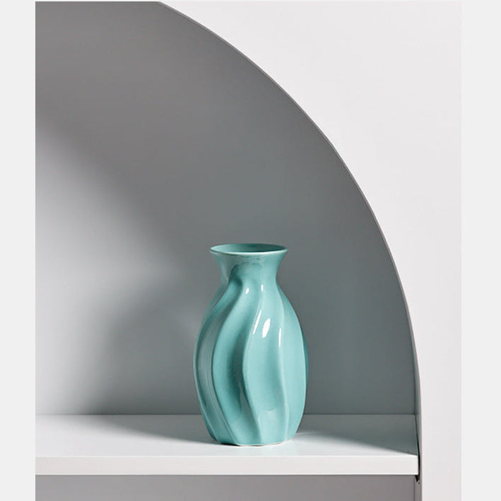 Freya Sculptural Swirl Ceramic Bud Vase