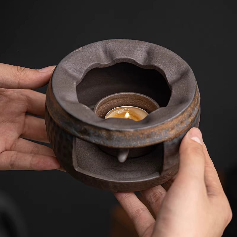 Stoneware incense burner | tea warmer set