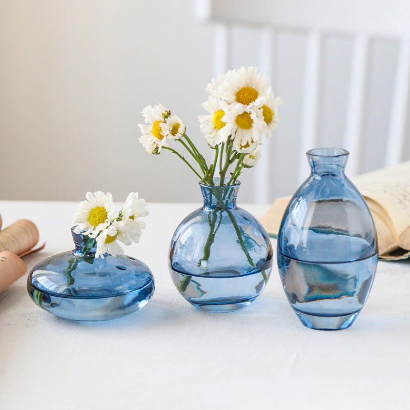 Aurelia Tinted Glass Bud Vase Set