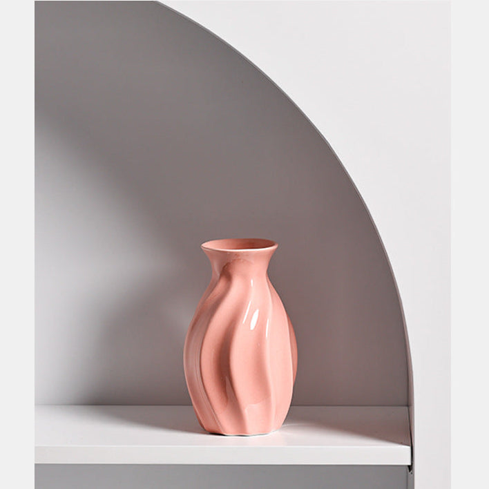 Freya Sculptural Swirl Ceramic Bud Vase