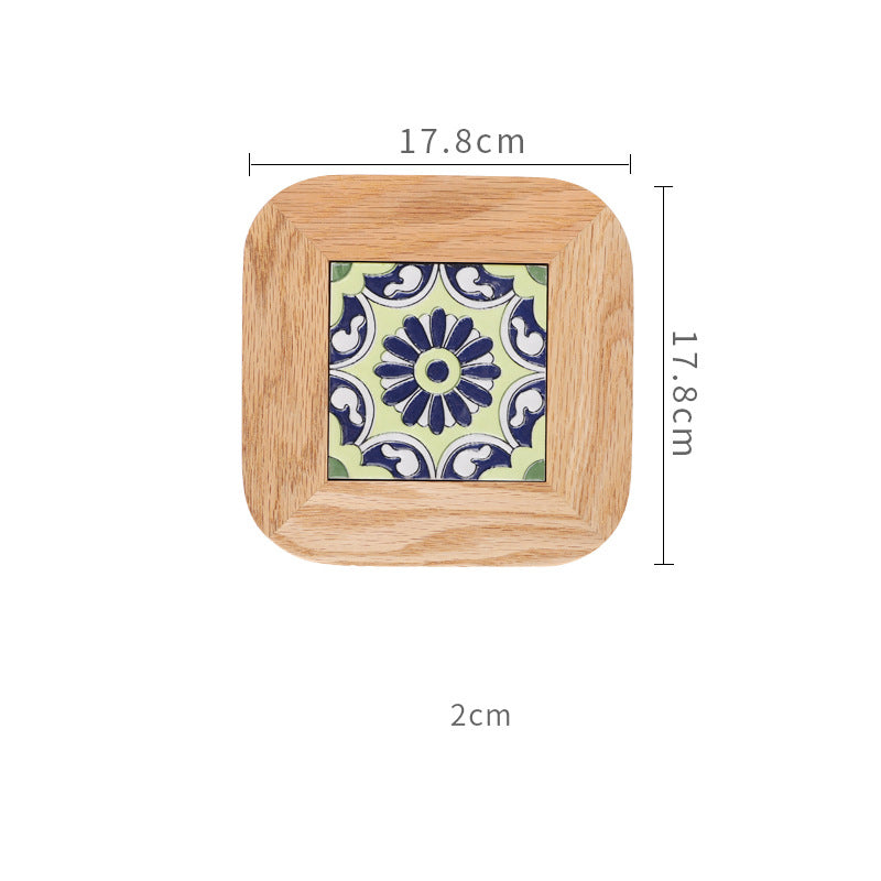 Bohemian Oak Wood Anti-Scalding Table Mat