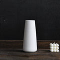 Nordic Minimalist White Tapered Ceramic