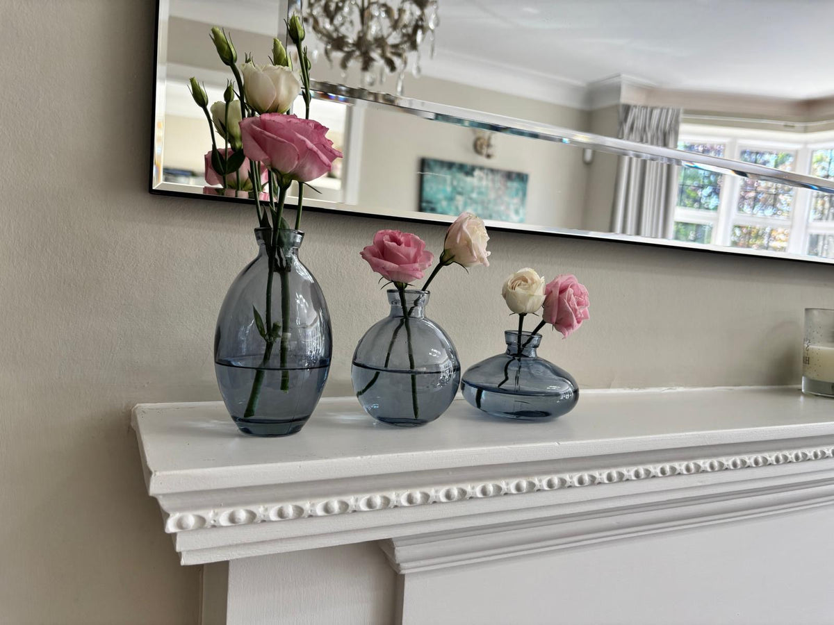 Aurelia Tinted Glass Bud Vase Set