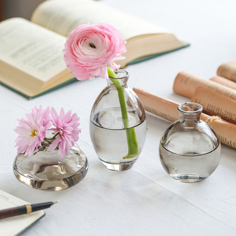 Aurelia Tinted Glass Bud Vase Set