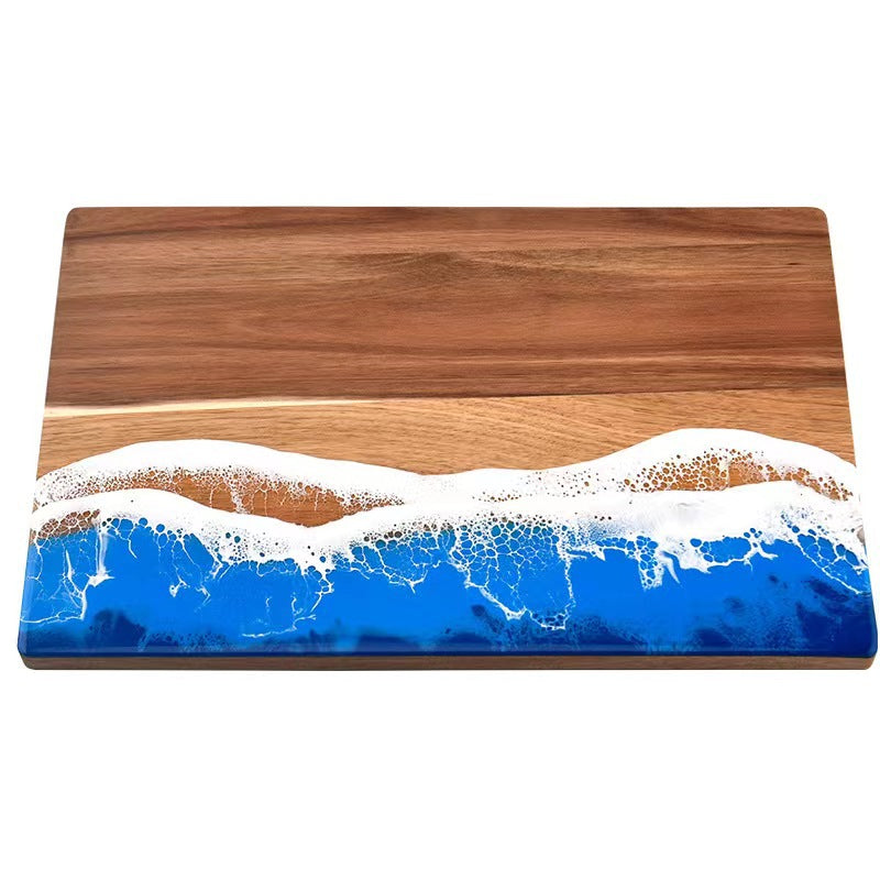 Ocean Cutting & Serving Board | Wood & Resin