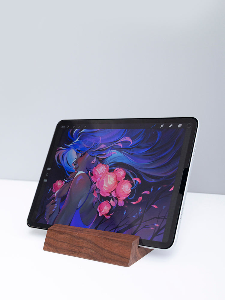 Tablet Stand | Walnut Wood | Solid Wood