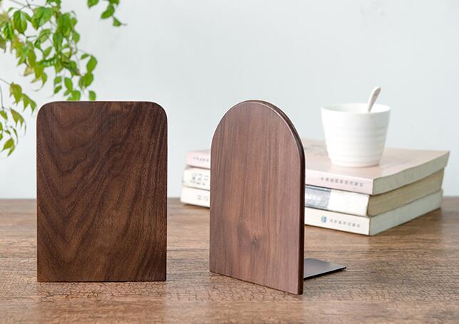 Solid Beech Wood Bookend |Natural Wood Bookend |Walnut Bookend|