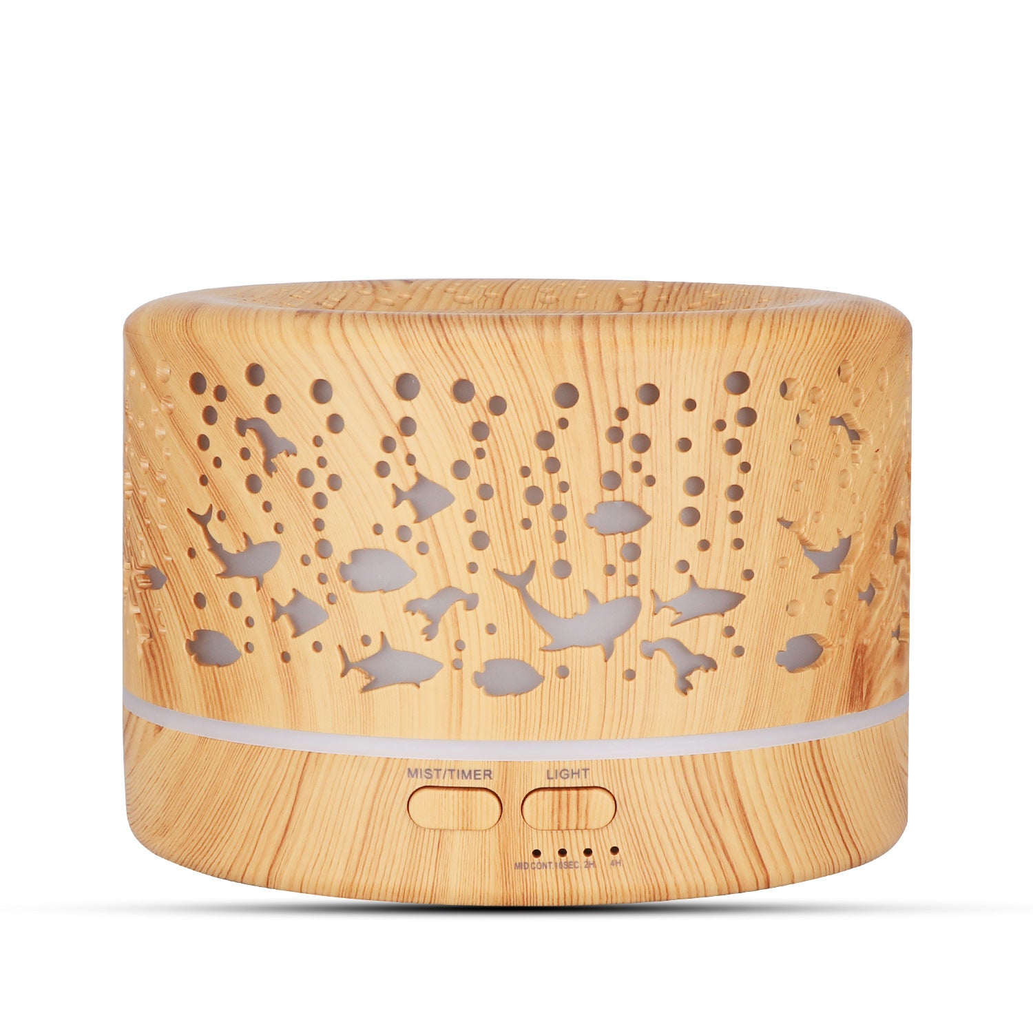Ultrasonic Wood Grain Essential Oil Diffuser & Humidifier (500ml)