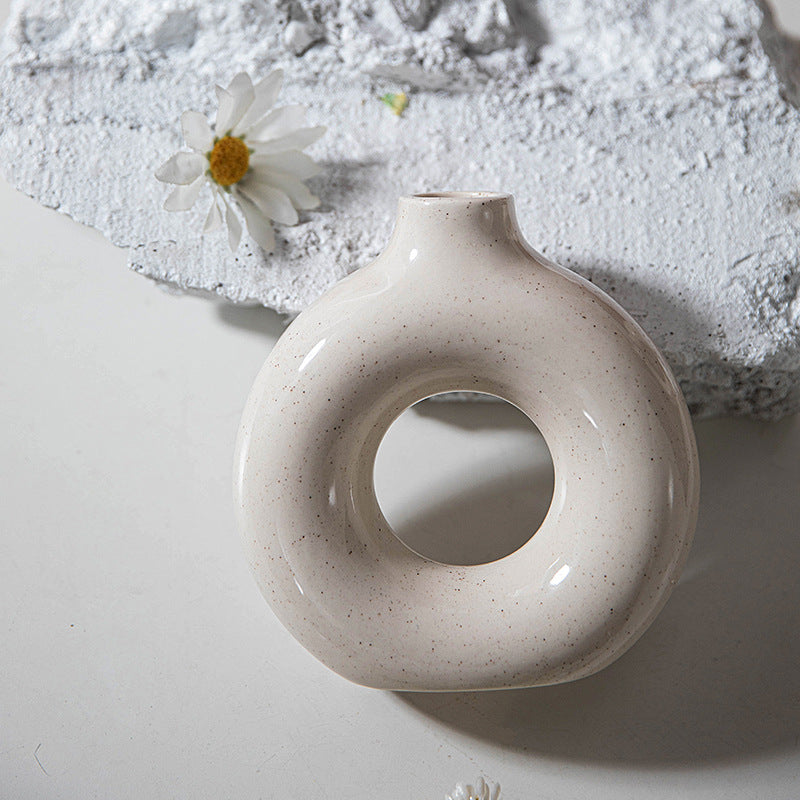 Snuggle Ceramic Candle Holder & Bud Vase Set