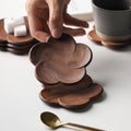 Walnut Blossom Solid Wood Coaster Set