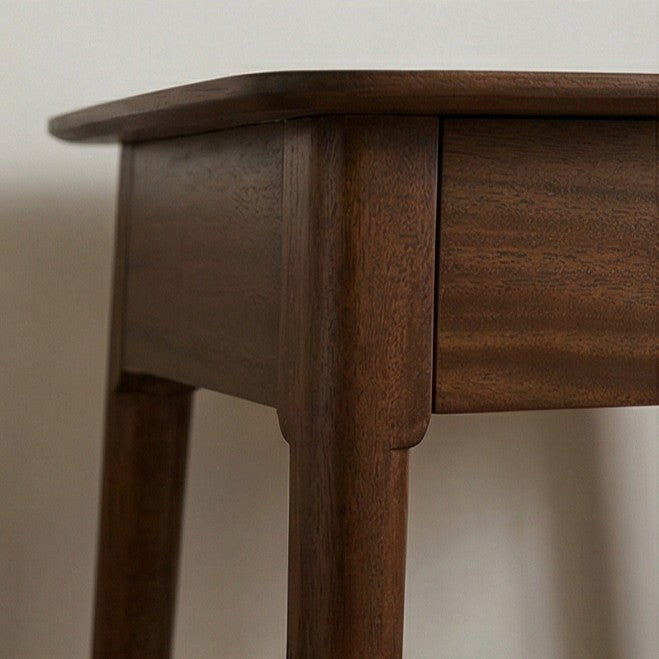 Fishe & Lilly "Norway" Mid-Century Dark Walnut Bedside Table