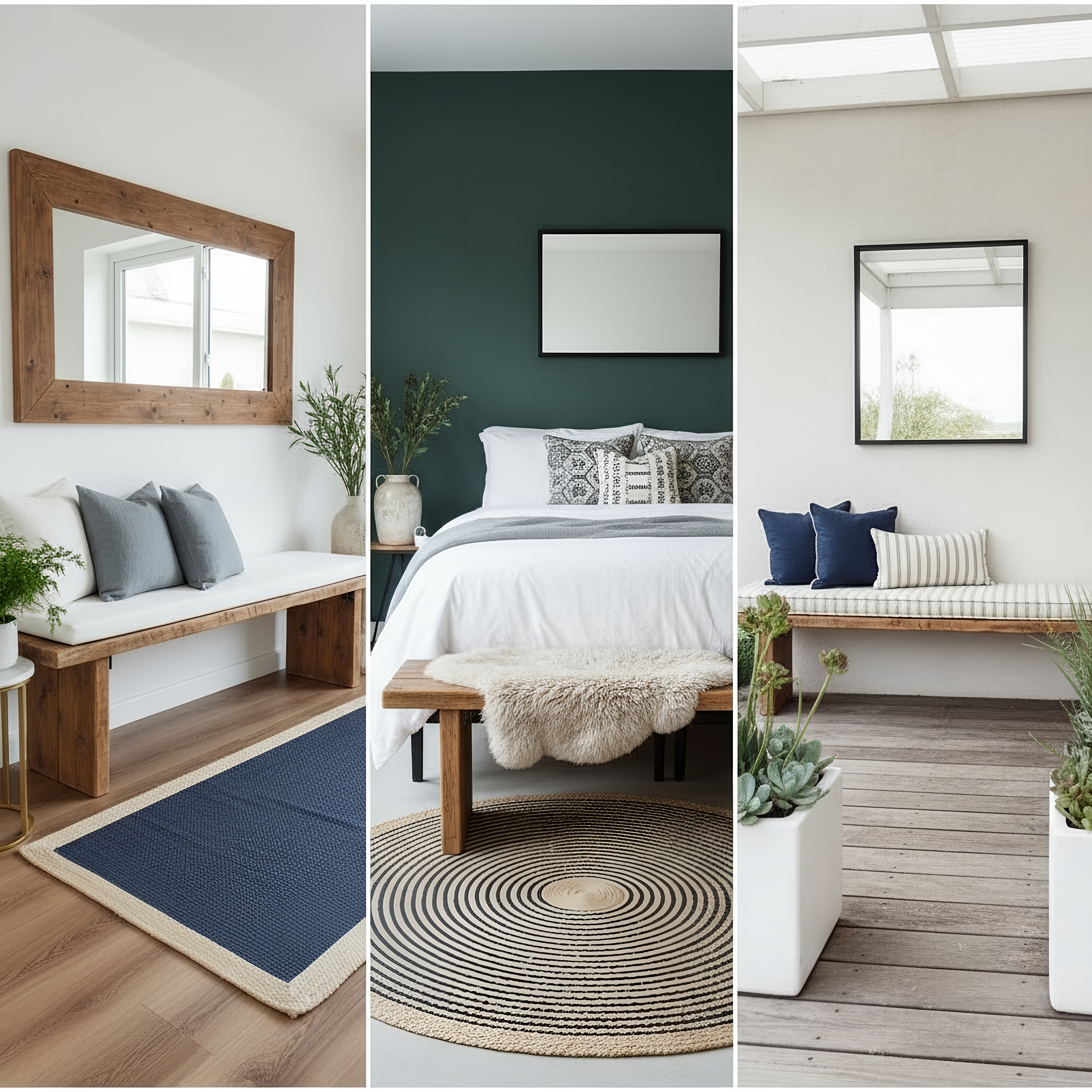 Nordic Entryway Bench