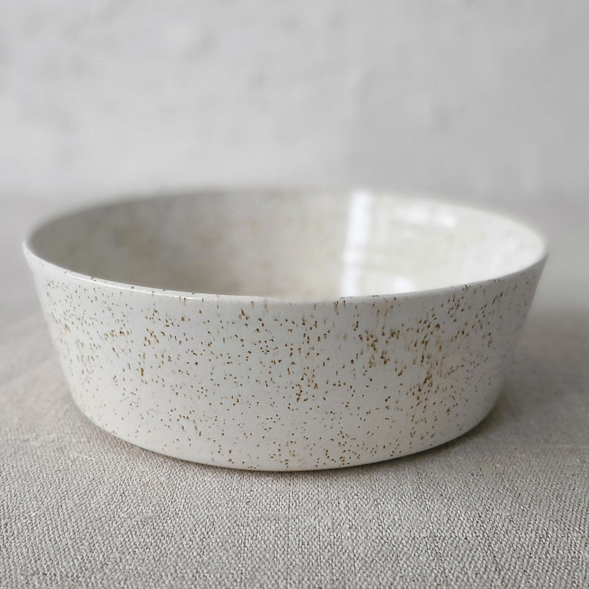 Handmade Pepper White Classic Pasta Bowl