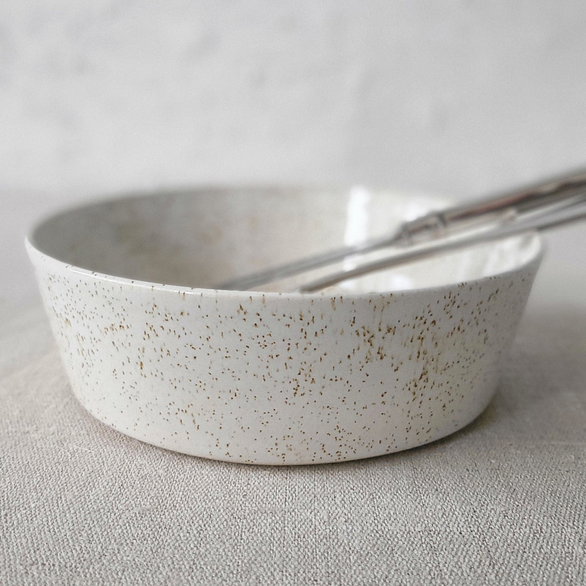 Handmade Pepper White Classic Pasta Bowl