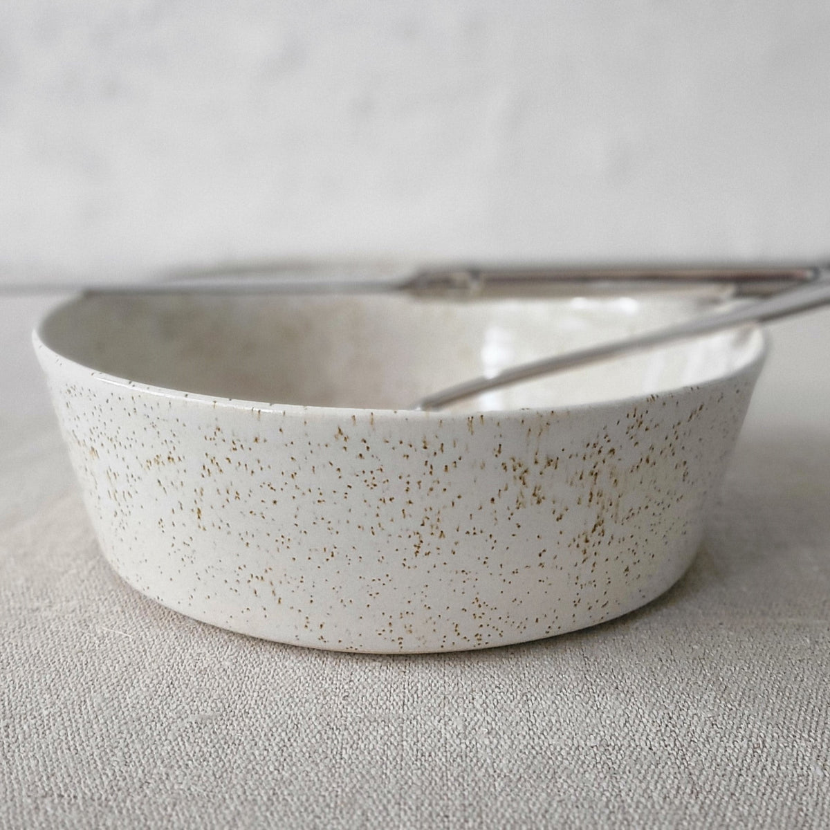 Handmade Pepper White Classic Pasta Bowl