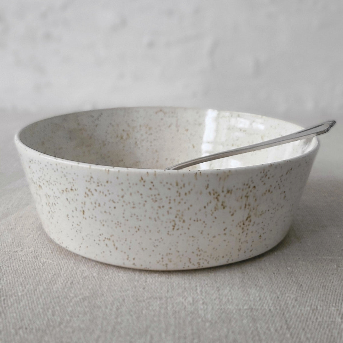 Handmade Pepper White Classic Pasta Bowl