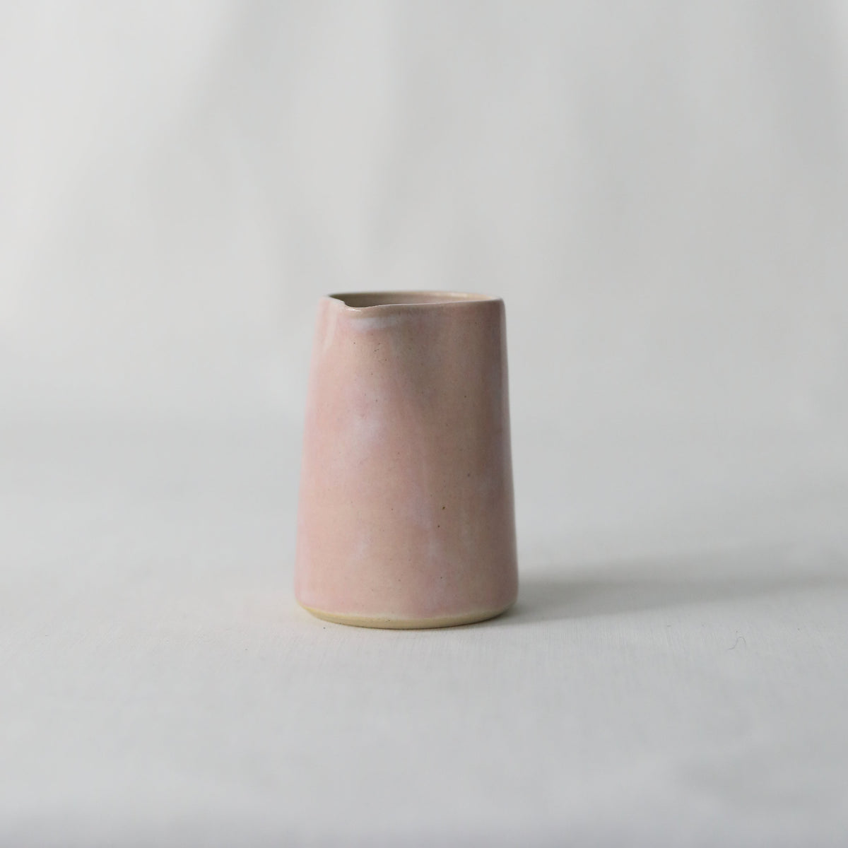 Handmade Blush Stoneware Mini Jug