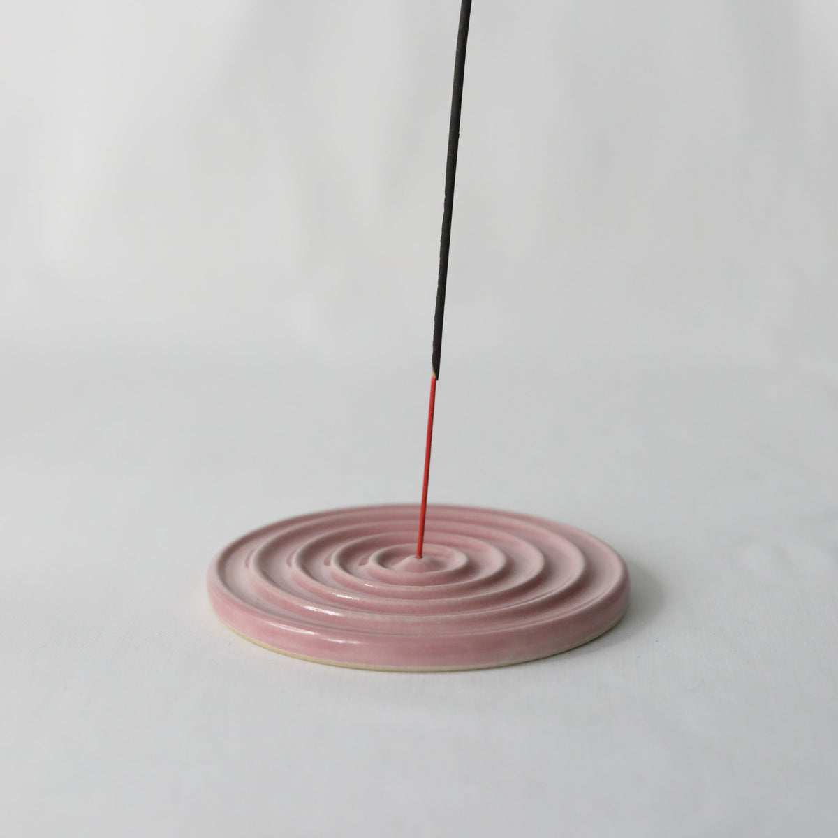 Handmade Blush Pink Stoneware Incense Burner