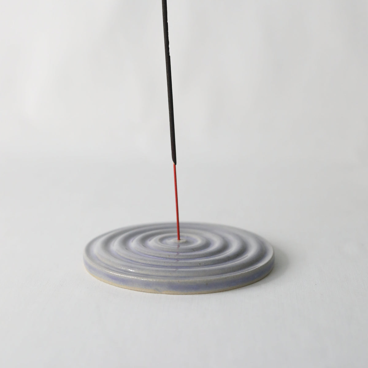 Handmade Amethyst Purple Stoneware Incense Burner
