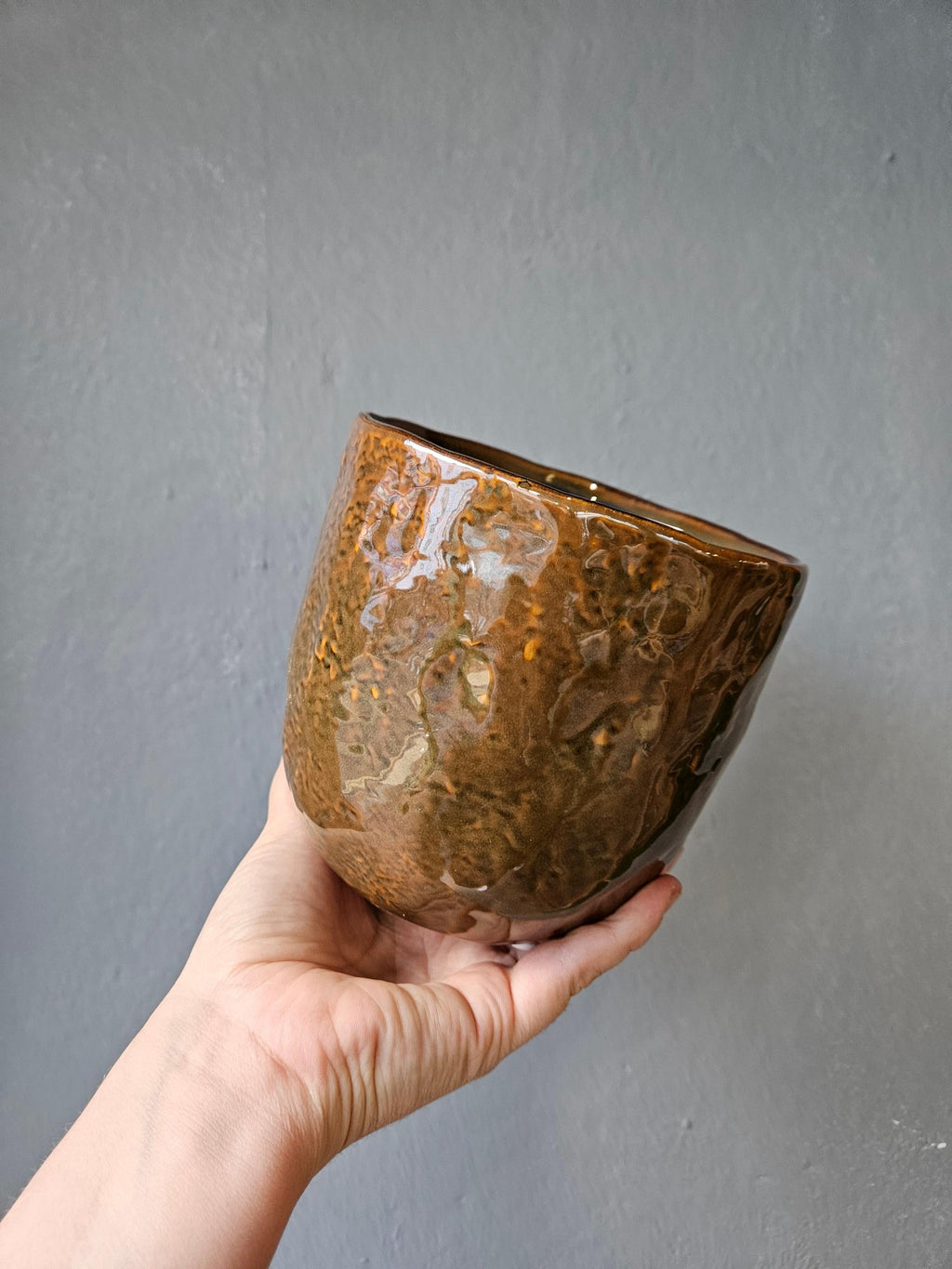 Brooke Rustic Stoneware Planter